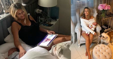 Małgorzata Rozenek z Heniutkiem u boku i buldożkiem w nogach pozdrawia z łóżka: "Tak teraz wygląda idealna sobota"