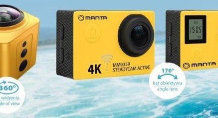 Manta: trzy nowe kamerki sportowe 4K za 299-449 zł