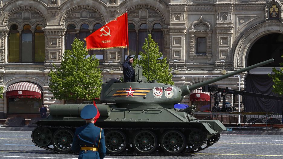 T-34 ma paradzie 9 maja w Moskwie
