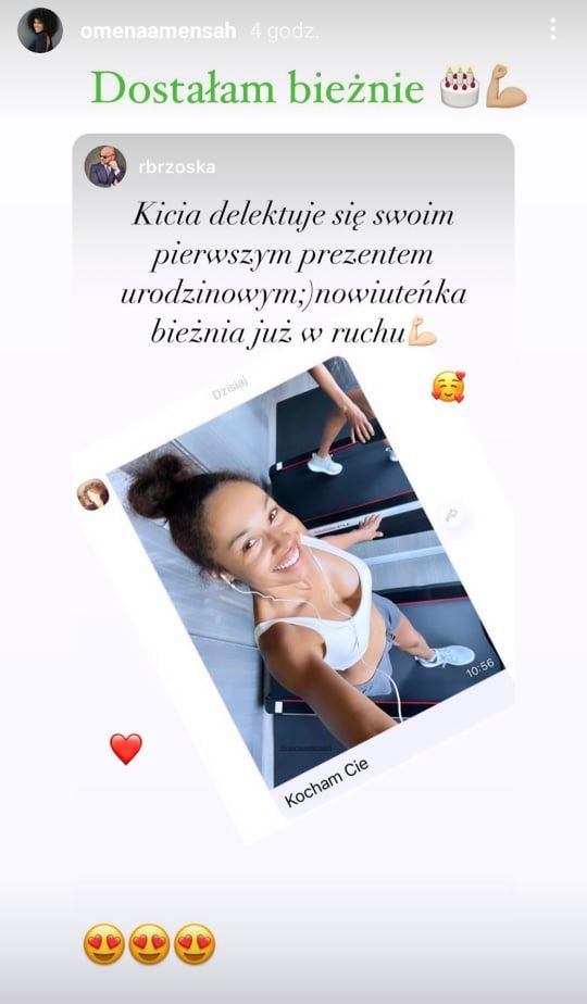 Omenaa Mensah - prezent od męża