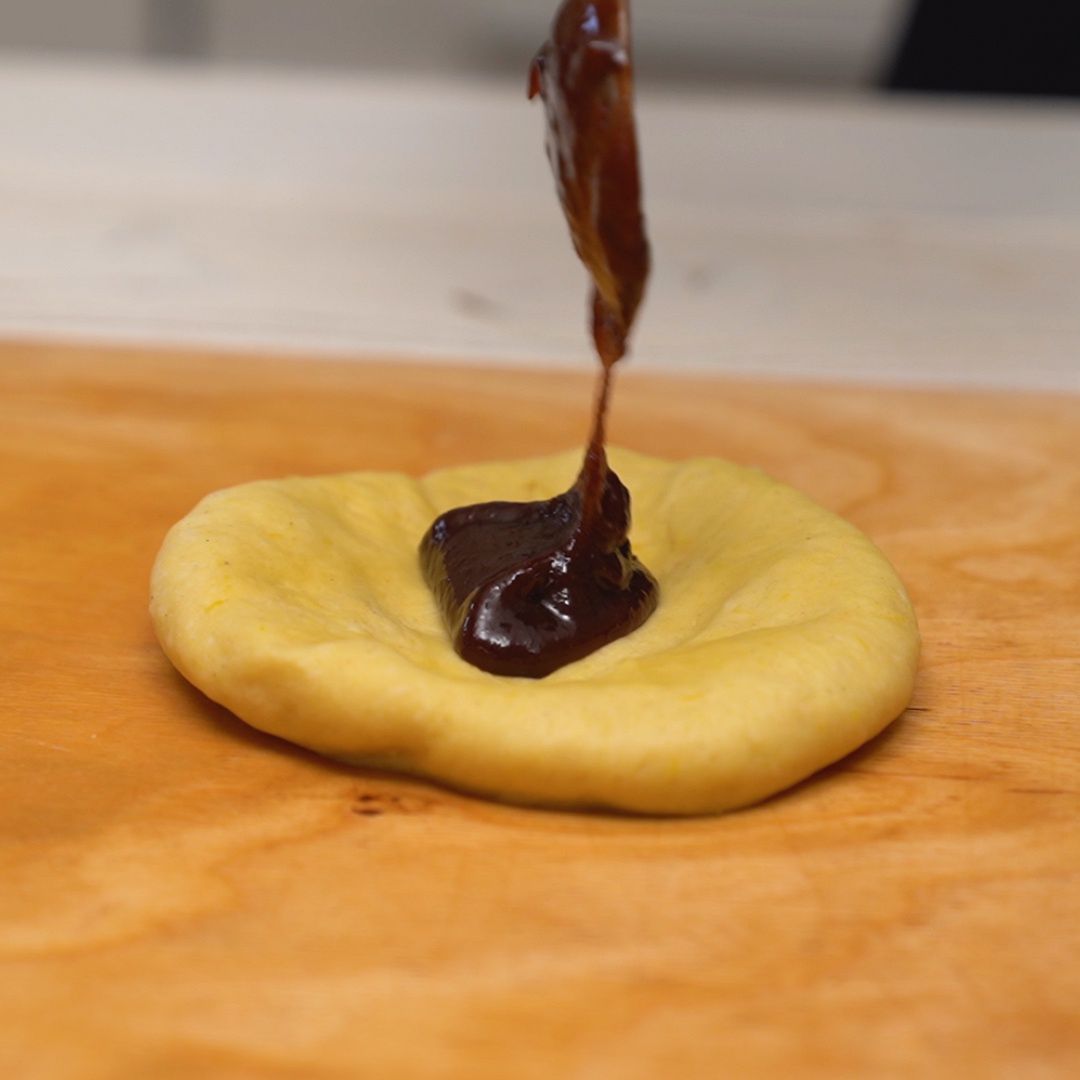 Pączki dyniowe ze śliwkami- Pyszności