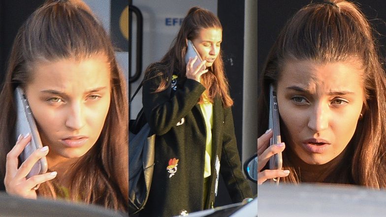 Julia Wieniawa bez maseczki wychodzi z treningu