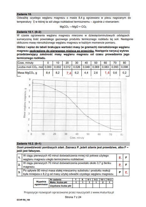 Propozycje rozwiązań opracowane przez nauczycieli z www.maturita.pl