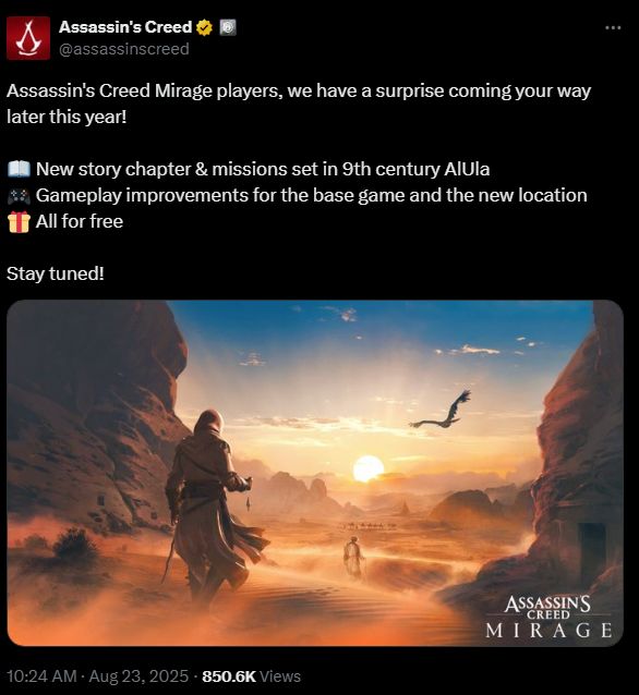 Źródło: X, @assassinscreed