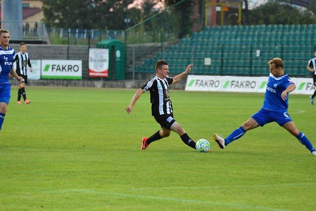 Maciej Bębenek zagrał bardzo dobrze w meczu z Flotą, fot. Jarosław Para, sandecja.com.pl