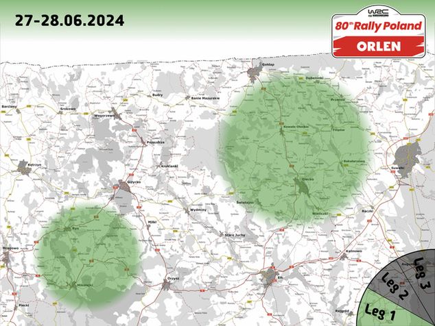 ORLEN 80. Rajd Polski - etap 1