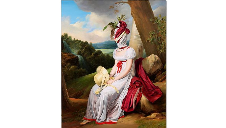 Obraz "Portrait of a Lady (After Louis Leopold Boilly" Ewy Juszkiewicz

