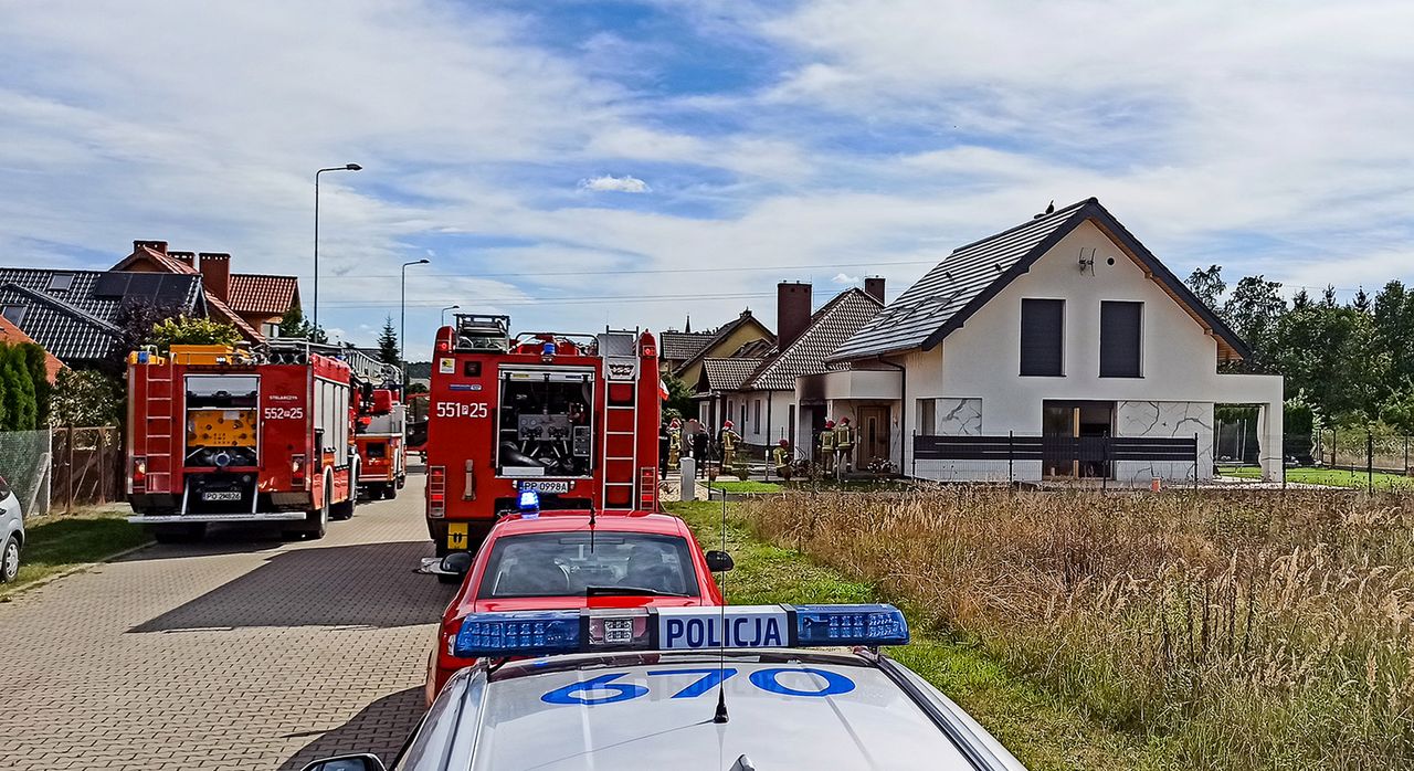 Pożar domu na pilskim Motylewie