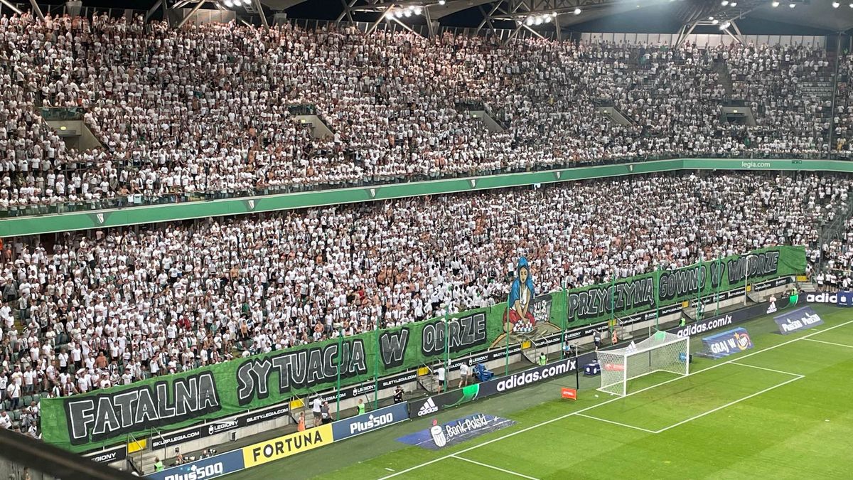 WP SportoweFakty / Transparent kibiców Legii Warszawa