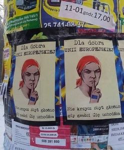 Kontrowersyjne plakaty w Mińsku Mazowieckim. „Nie krzycz zbyt głośno, gdy gwałci Cię uchodźca”
