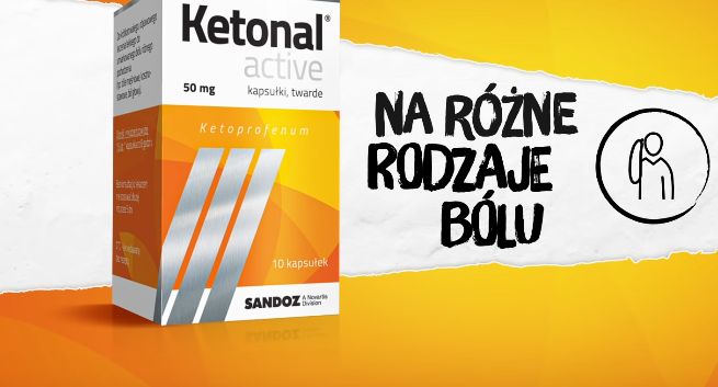 Ketonal Active reklamowany „na różne rodzaje bólu” (wideo)