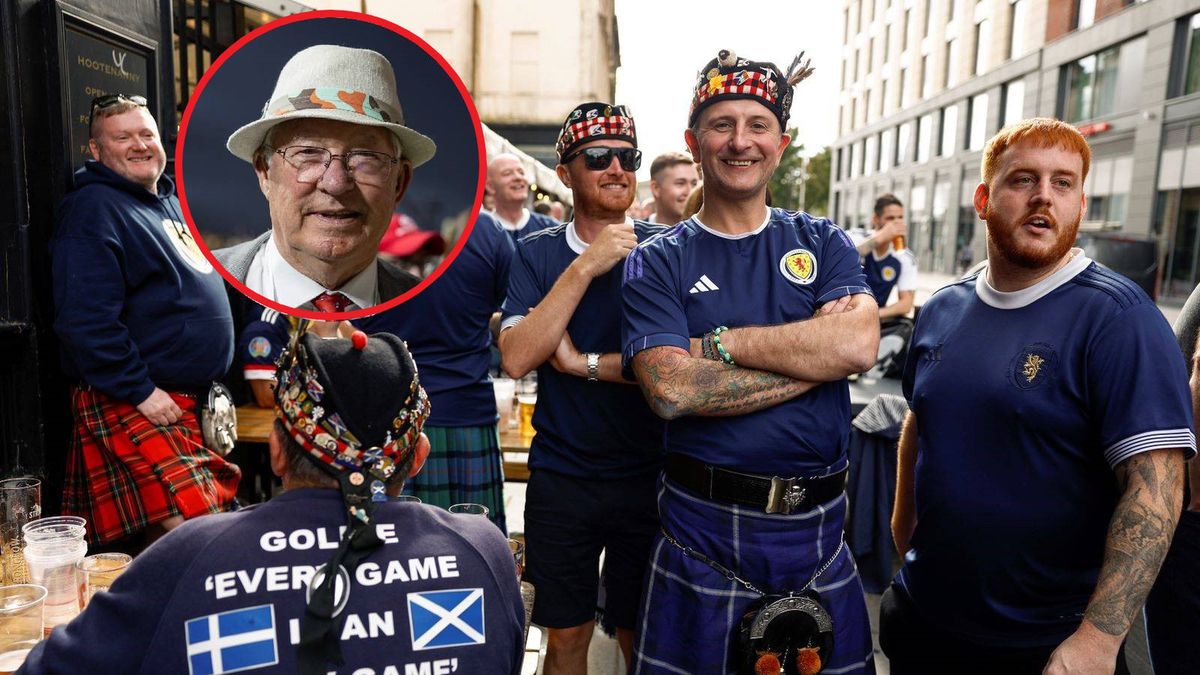 Zdjęcie okładkowe artykułu: Getty Images / Jeff J Mitchell/Neville Hopwood / Na dużym zdjęciu kibice Szkocji, na małym Sir Alex Ferguson 