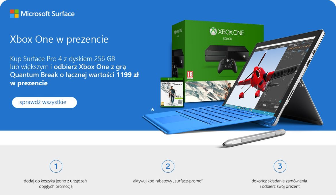 Microsoft obniżył ceny Surface Pro 4