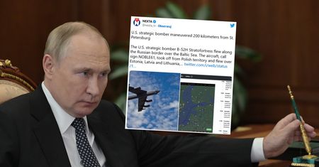 Wystartował z Polski. Amerykański bombowiec był tuż koło Rosji [RELACJA NA ŻYWO]