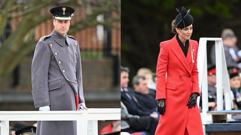 Kate Middleton i książę William na paradzie z okazji dnia świętego Dawida