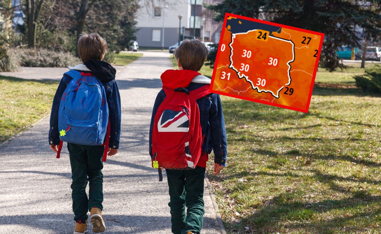 Tak pogoda przywita uczniów. Upały jak na początku wakacji