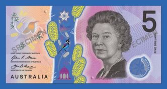Australia wprowadza nowy wzór banknotów. Australijczycy oburzeni pięciodolarówką