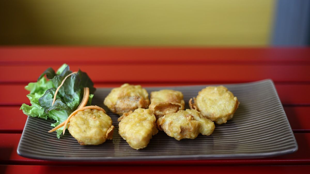 Smażony "kurczak" wegetariański w panierce