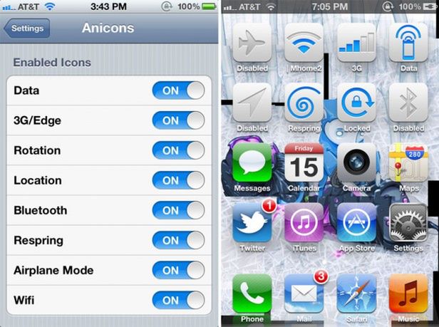 Anicons, czyli animowane przełączniki funkcji na iOS [wideo] 1
