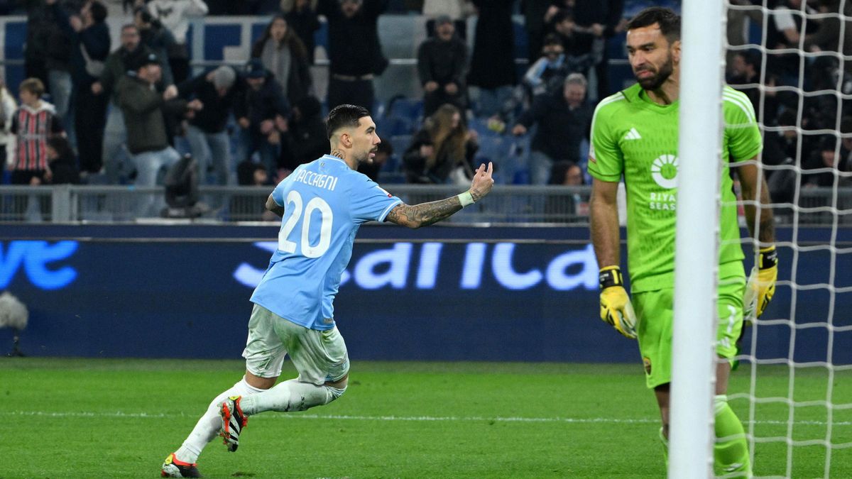 PAP/EPA / Ettore Ferrari / Mecz Pucharu Włoch: Lazio - AS Roma
