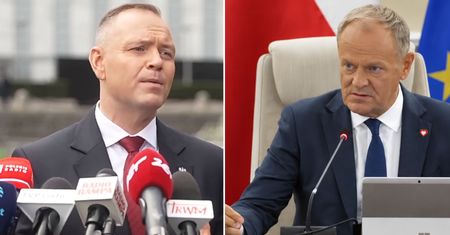 Nawrocki odpowiedział z USA. Mocne słowa do Tuska ws. cen paliw