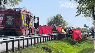 Sochaczew: Tragiczne zderzenie na DK92. Nie żyje motocyklista