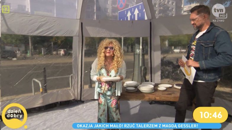 Magda Gessler rzuca talerzami w "Dzień dobry TVN"