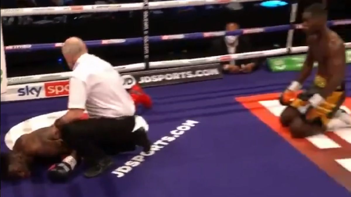 Twitter / Joshua Buatsi ciężko znokautował rywala na gali w Manchesterze 