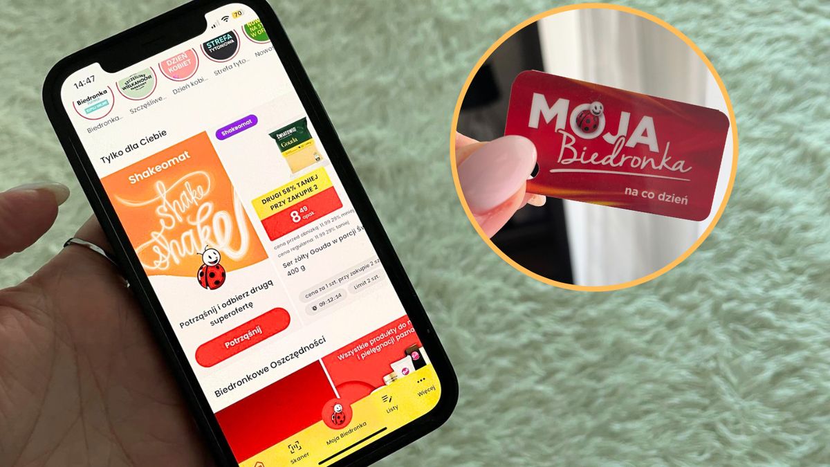 Aplikacja i karta "Moja Biedronka"