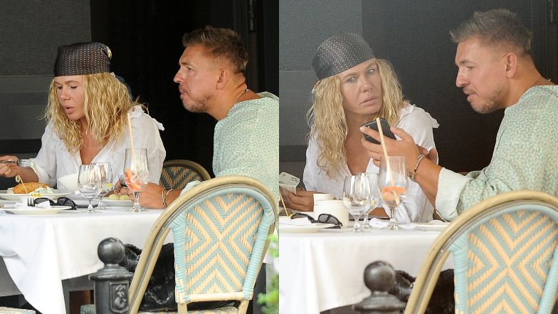 Katarzyna Wołejnio i Łukasz Jemioł na obiedzie