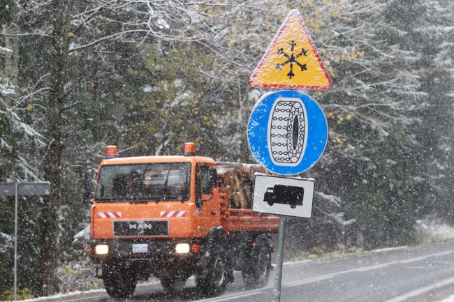 W Zakopanem spadł pierwszy tej jesieni śnieg