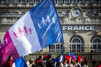 Manifestacja we Francji. Chcą tradycyjnego modelu rodziny
