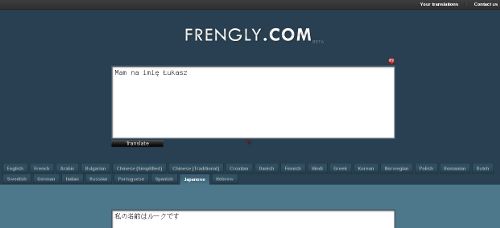 Frengly.com - prosty tłumacz