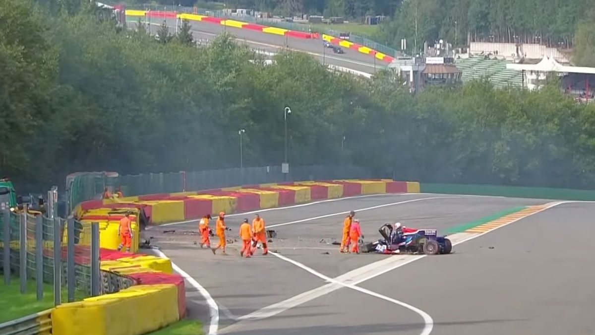 YouTube / European Le Mans Series / Na zdjęciu: wypadek na torze Spa-Francorchamps