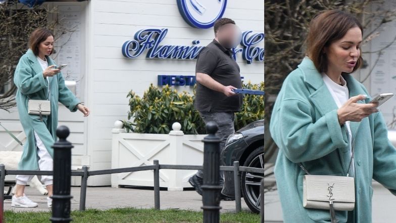 Anna Wendzikowska na obiedzie z przyjacielem