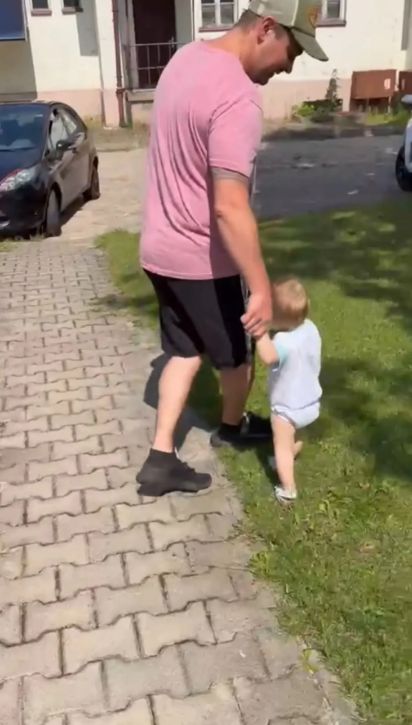 Daniel Martyniuk z synem