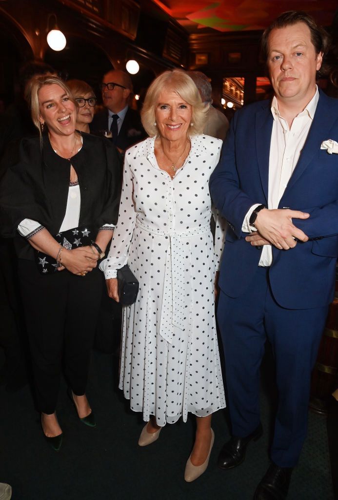 Tom Parker Bowles and Laura Lopes with their mother Queen Camilla