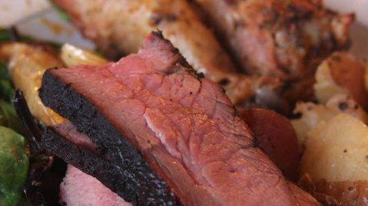 Pieczona wołowina krzyżowa (mięso i tłuszcz, III klasa mięsa)