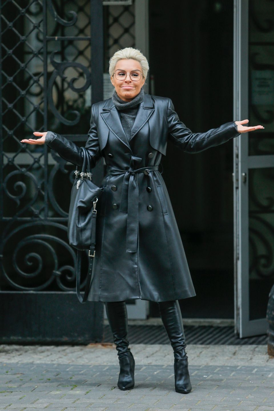 Blanka Lipińska w skórzanej stylizacji