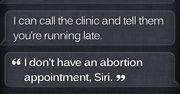 Siri vs aborcja - ze skrajności w skrajność
