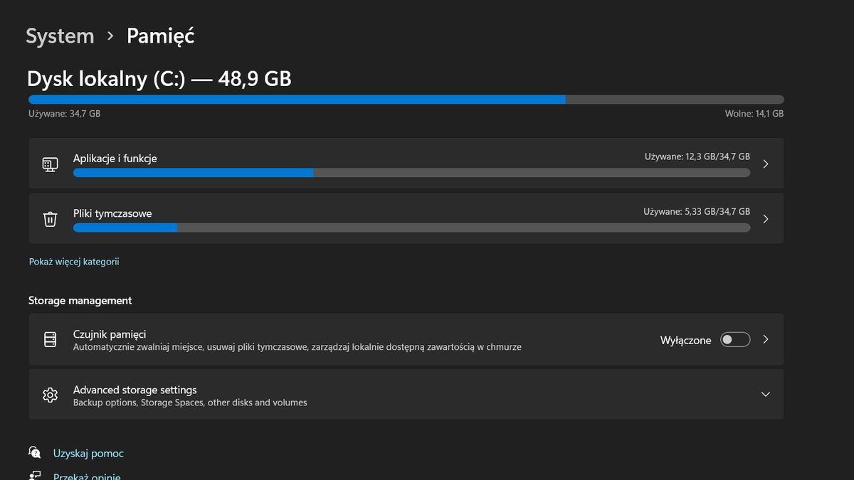 Windows 11 - zrzut ekranu z pierwszej testowej kompilacji