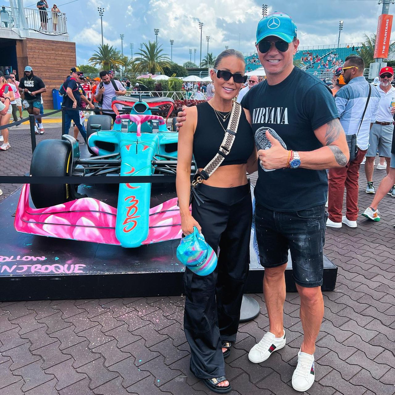 Radek Majdan i Małgorzata Rozenek na F1 w Miami