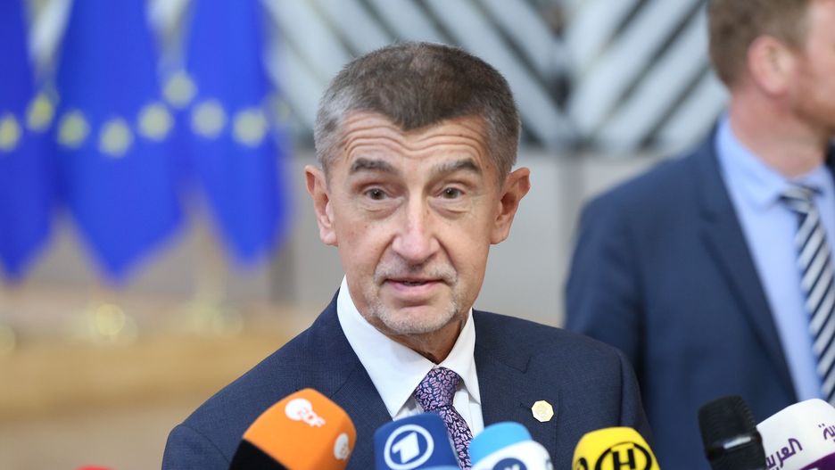BRUSSELS, BELGIUM - DECEMBER 12: Prime Minister of Czech Republic Andrej Babis holds a press conference before attending EU Leaders' Summit in Brussels, Belgium on December 12, 2019. (Photo by Dursun Aydemir/Anadolu Agency via Getty Images)