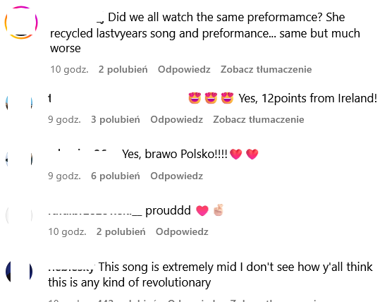 Zagraniczni internauci oceniają występ Justyny Steczkowskiej