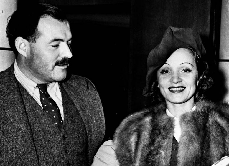 Ernest Hemingway i Marlena Dietrich 
