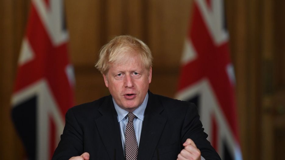 Koronawius. Wielka Brytania. Boris Johnson o zaostrzeniu ograniczeń (Photo by Stefan Rousseau- WPA Pool/Getty Images)