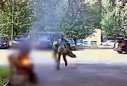 Makabryczne nagranie z Rosji. Zapalił się od papierosa