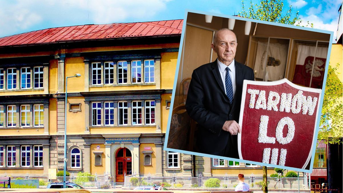 Jan Ryba dyrektor III LO w Tarnowie