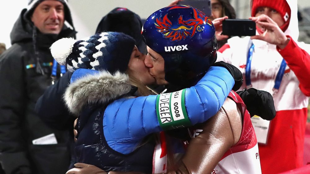 Getty Images / Lars Baron / Na zdjęciu: Ewa Bilan-Stoch i Kamil Stoch