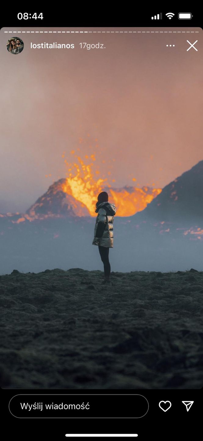 Erupcja jest wyjątkowo malownicza